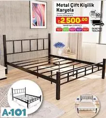 METAL ÇİFT KİŞİLİK KARYOLA